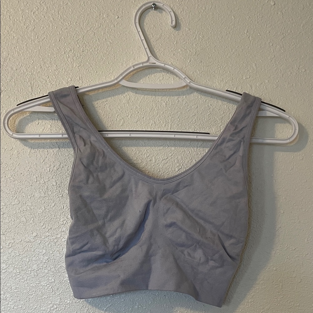 Comfortable Gray Sports Bra
